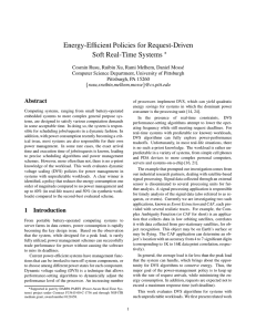 Energy-Efficient Policies for Request-Driven Soft Real