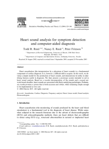 Heart sound analysis for symptom