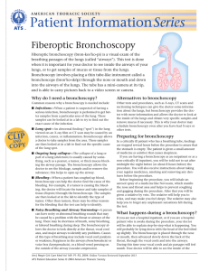 Fiberoptic Bronchoscopy - American Thoracic Society