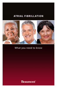 ATRIAL FIBRILLATION - Beaumont Health System