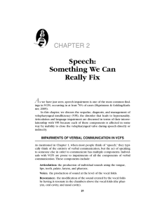 Speech: Something We Can Really Fix