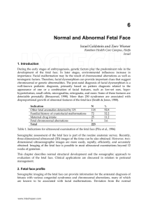 Normal and Abnormal Fetal Face