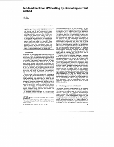 Self-load bank for UPS testing by circulating current method