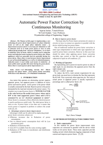 Automatic Power Factor Correction by Continuous Monitoring