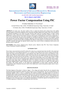 Power Factor Compensation Using PIC