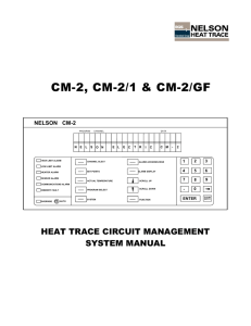 CM2, CM2/1, CM2GF Manual