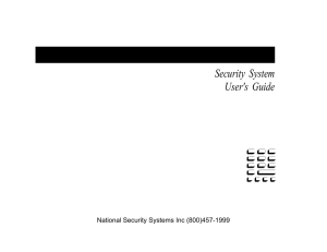 User guide - National Security Systems Inc