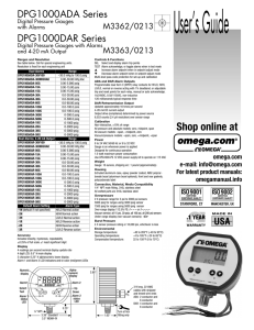 Digital Pressure Gauges with Alarms