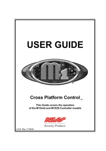 Ness M1 User Guide - Infratec Security Systems Adelaide