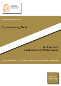 Commissioning Tools for Improved Building Energy Performance