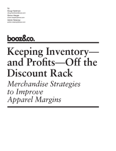 Keeping Inventory— and Profits—Off the Discount Rack