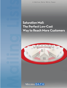 Saturation Mail: The Perfect Low-Cost Way to Reach More Customers