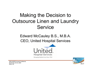 Making the Decision to Outsource Linen and Laundry Service