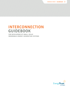 Interconnection Guidebook for Developers of Small Scale