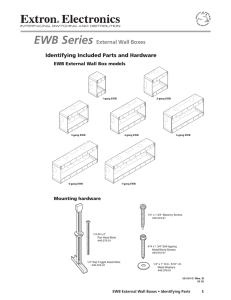 Extron EWB Series installation guide, rev. D