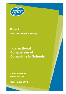 International comparison of computing in schools