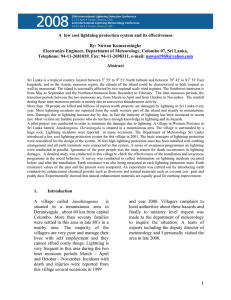 A low cost lightning protection system and its effectiveness