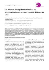 The Influence of Surge Arrester Location on Over