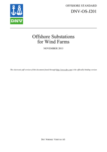 DNV-OS-J201: Offshore Substations for Wind