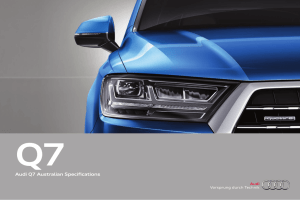 Audi Q7 Australian Specifications