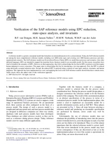 Verification of the SAP reference models using EPC reduction