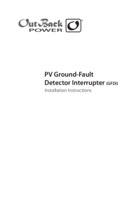 PV Ground-Fault Detector Interrupter(GFDI)