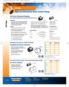Rigid and Intermediate Metal Conduit Fittings