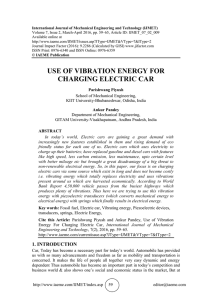 use of vibration energy for charging electric car