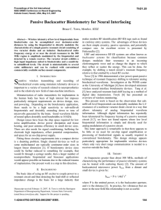 Passive RF biotelemetry - Engineering Faculty Websites