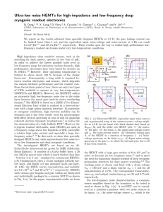 Ultra-low noise HEMTs for high-impedance and low