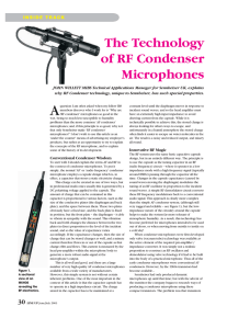 Technology of RF Condenser Mics