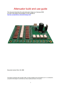 Attenuator build and use guide