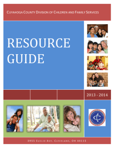 RESOURCE GUIDE - Cuyahoga County Children and