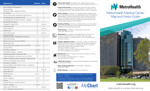 MetroHealth Medical Center Map and Visitor Guide