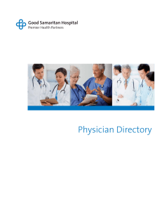 Physician Directory - Good Samaritan Hospital