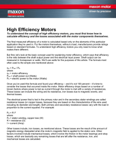 High Efficiency Motors
