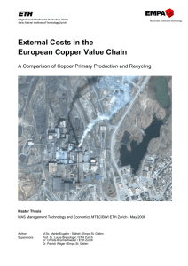 External Costs in the European Copper Value