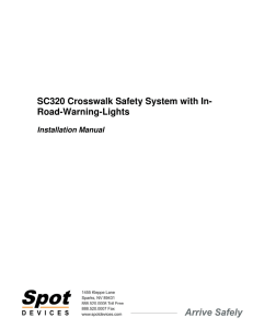 SC320 Crosswalk Safety System with In- Road