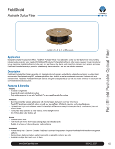 Pushable Optical Fiber