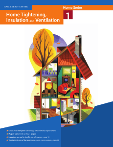 Home Series 1: Home Tightening, Insulation and Ventilation