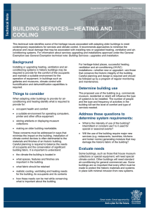 Technical note: Building services