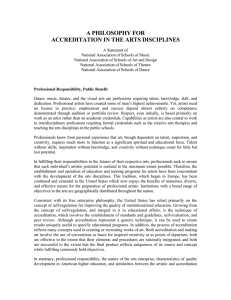 A PHILOSOPHY FOR - National Association of Schools of Art and