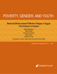 National Efforts toward FGM-free Villages in Egypt:The Evidence of