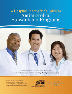 Antimicrobial Stewardship Programs