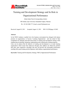 Training And Development Strategy And Its Role In