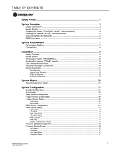 TABLE OF CONTENTS - DICKEY-john