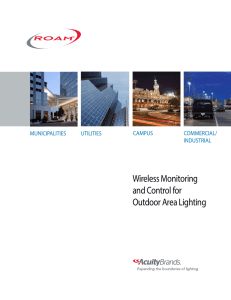 Wireless Monitoring and Control for Outdoor Area