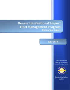 Denver International Airport Fleet Management Program