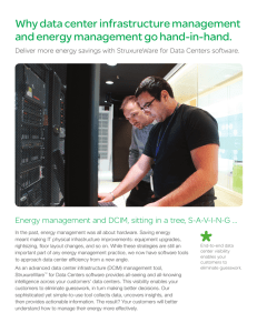 Why data center infrastructure management and energy