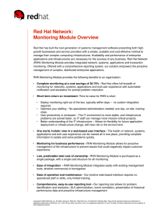 Red Hat Network: Monitoring Module Overview